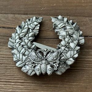 Vintage Sylvia Dahl Butterfly Wreath Pendant